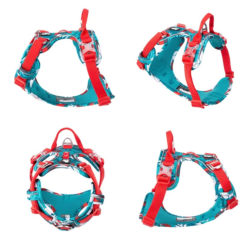 Reflective Camouflage Dog Harness with Aviation Aluminum Buckle