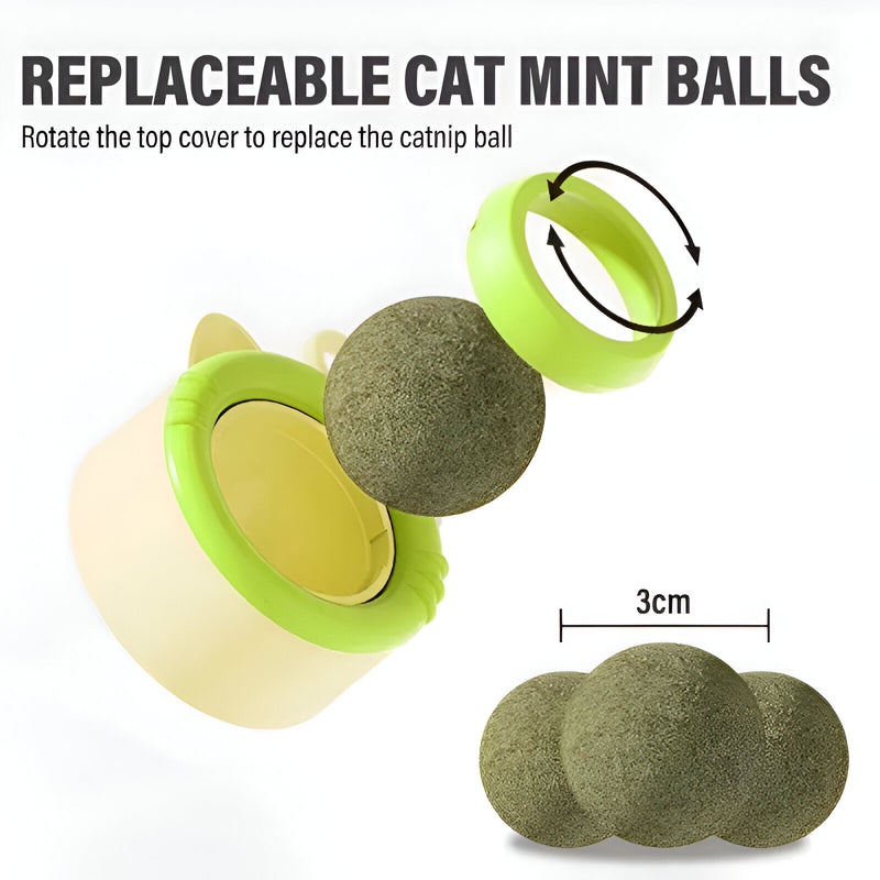 rotating catnip ball toy, view 9 - MRSLM