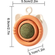 rotating catnip ball cat toy, view 2 - MRSLM