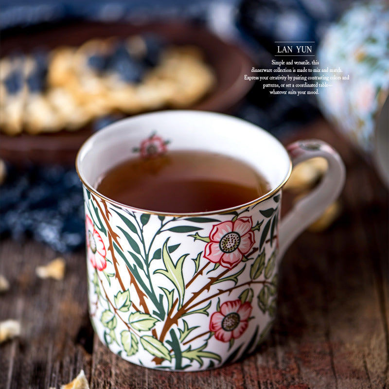 european blue and white ceramic mug, view 11 - MRSLM
