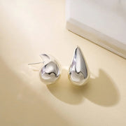 chunky vintage teardrop earrings, view 6 - MRSLM