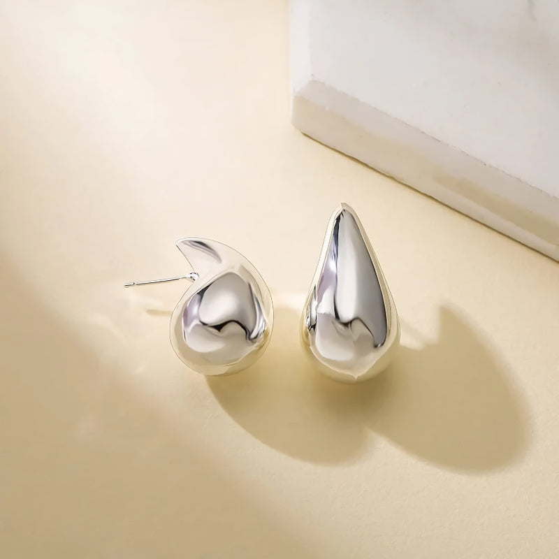 chunky vintage teardrop earrings, view 6 - MRSLM
