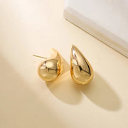 chunky vintage teardrop earrings, view 5 - MRSLM
