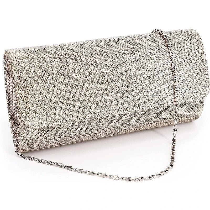 shiny chain crossbody clutch, view 4 - MRSLM