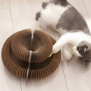 corrugated paper cat scratching ball, view 7 - MRSLM