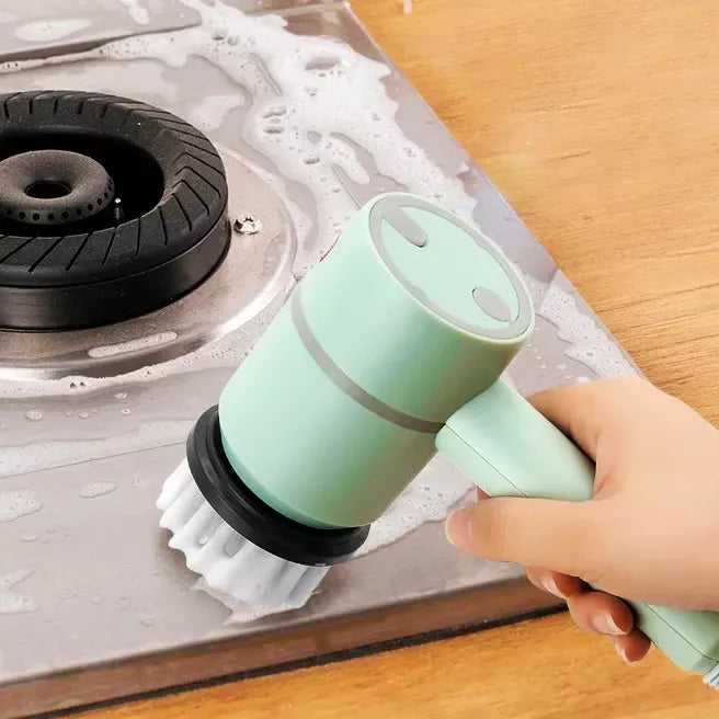 electric spin scrubber with 4 brush heads - MRSLM