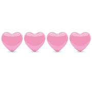 heart shaped 3d metal decal, view 3 - MRSLM