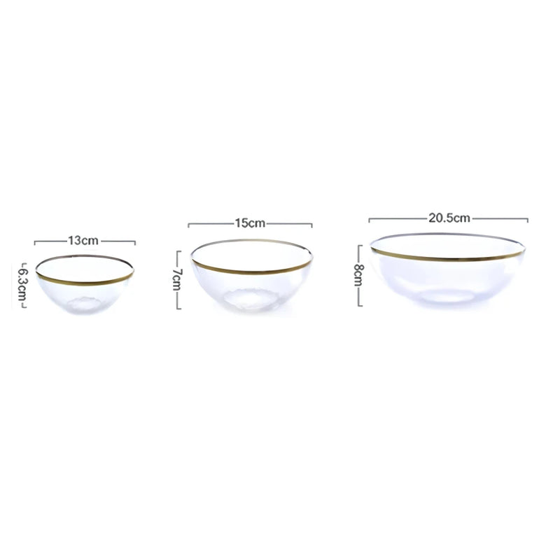 nordic glass dinner plates set, view 4 - MRSLM
