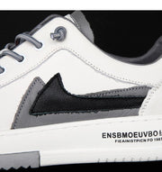 men's all-match leather low-top sneakers, view 9 - MRSLM