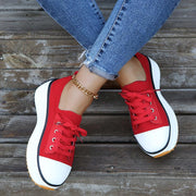 Women's platform canvas shoes, view 8 - MRSLM