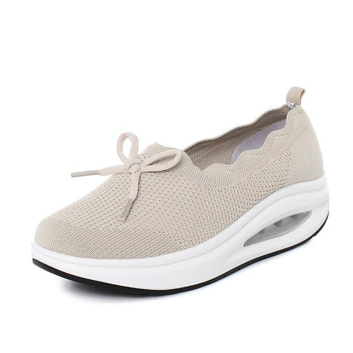 Women's spring knit slip-on walking shoes, view 2 - MRSLM