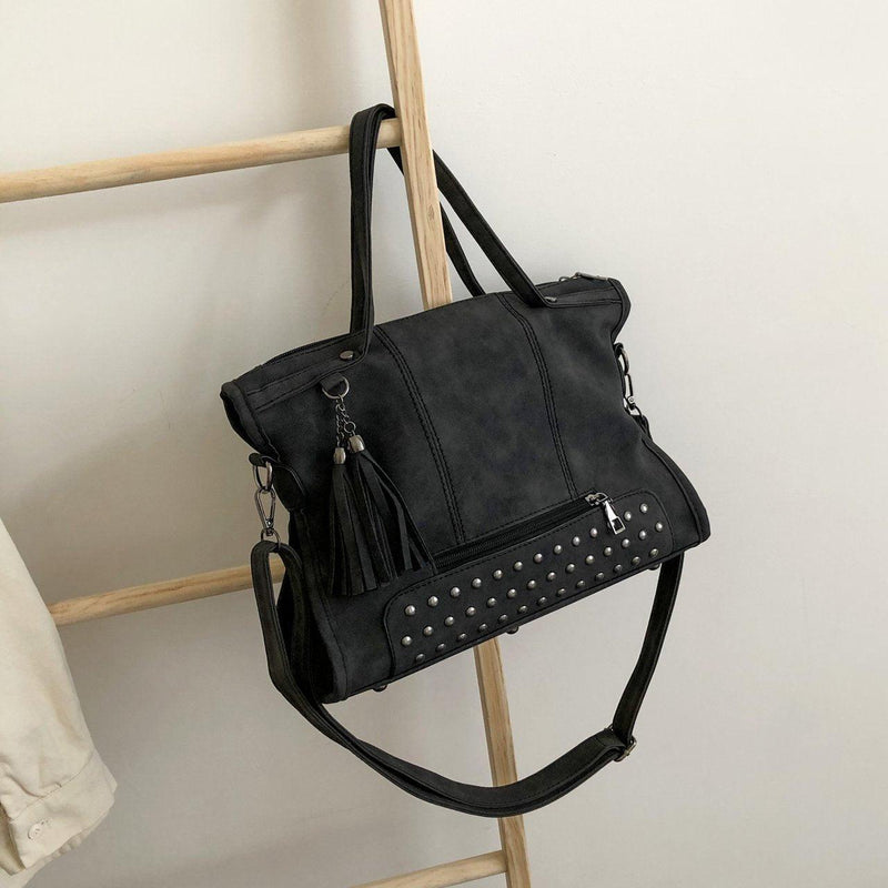 retro large diagonal women's bag, view 10 - MRSLM