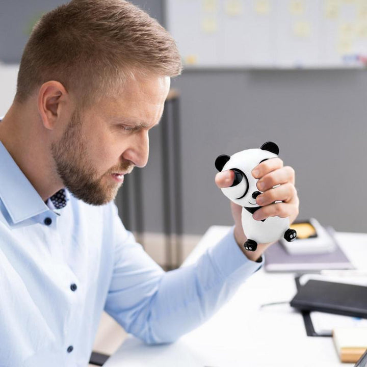 Cartoon Animal Decompression Toy Stress Reduction Ball Cute Little White Panda Dinosaur Squeeze Pop Eye Squeeze Antistress Toy
