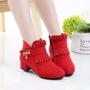 mid-tube tassel martin boots - MRSLM