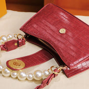 beaded armpit baguette bag, view 2 - MRSLM