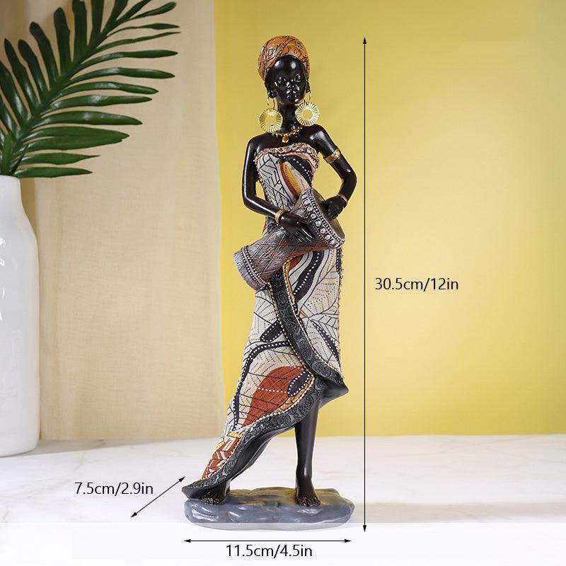 Retro African Resin Craft Ornament - MRSLM