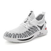 Men's flying woven running shoes, view 5 - MRSLM