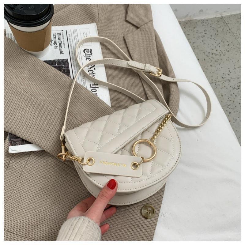 retro saddle messenger bag, view 11 - MRSLM