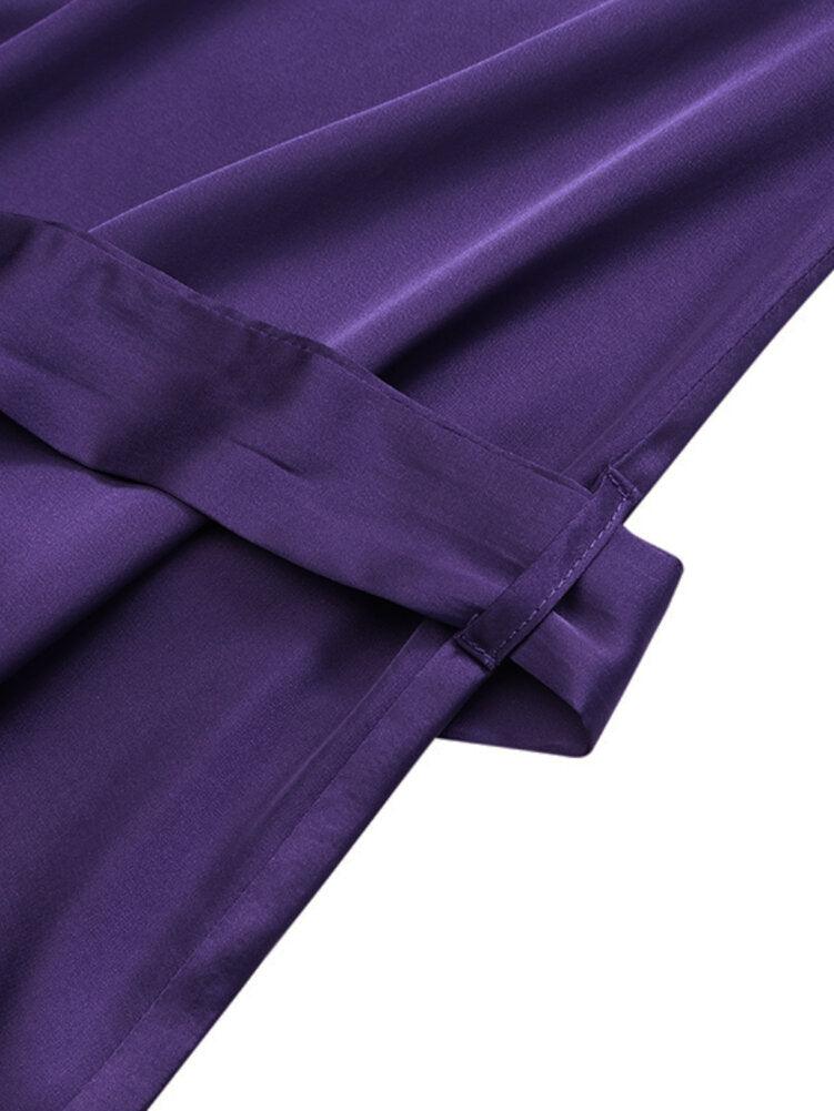 Women's puff sleeve midi dress, view 10 - MRSLM