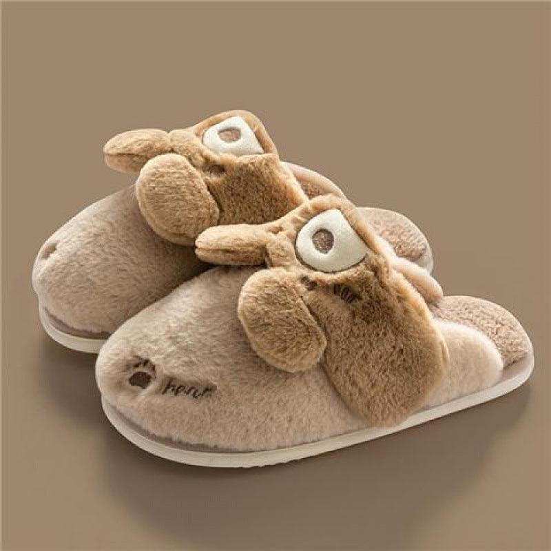 Cute Rabbit Couple Home Confinement Indoor Mute Warm Cotton Shoes - MRSLM