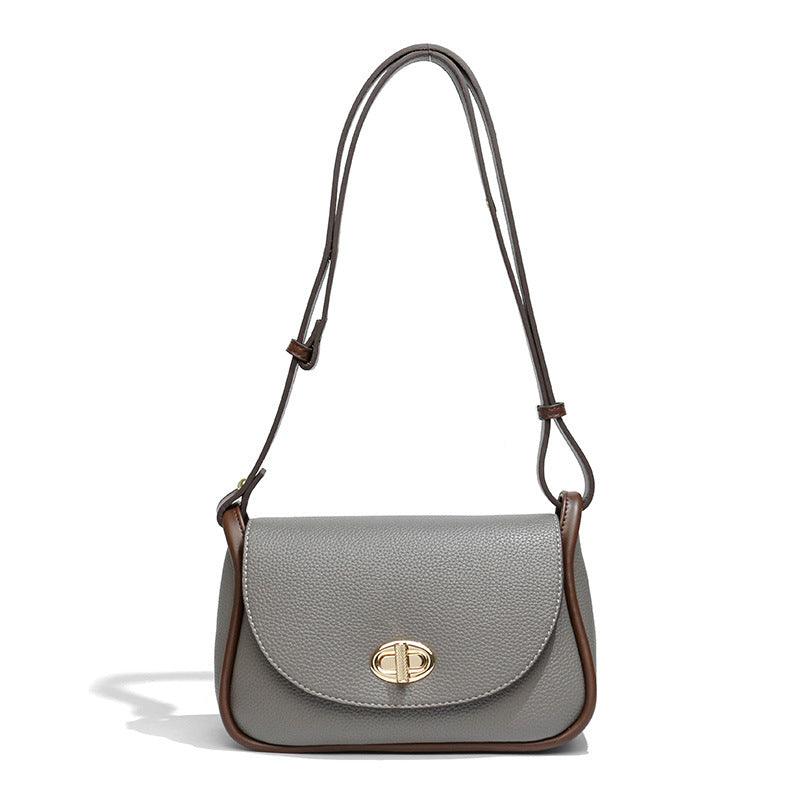 crossbody half round lock flap bag, view 5 - MRSLM