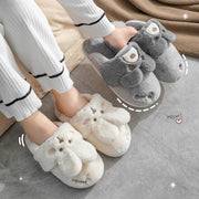 rabbit plush indoor slippers - MRSLM