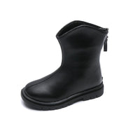 Girls' casual faux leather boots, view 3 - MRSLM
