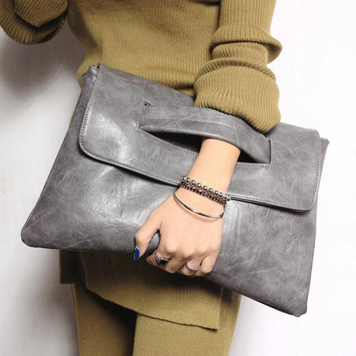 retro PU envelope bag, view 3 - MRSLM