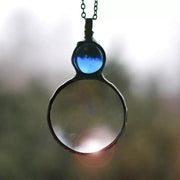 magnifying glass pendant necklace - MRSLM