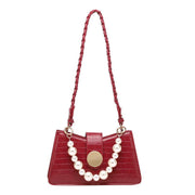 beaded armpit baguette bag, view 5 - MRSLM