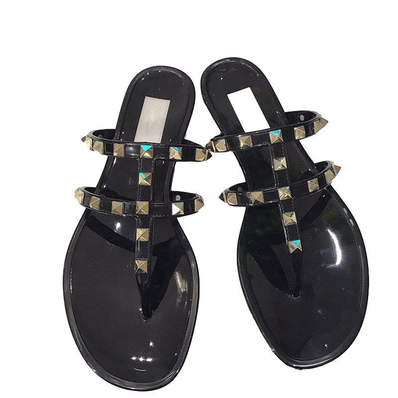 pvc jelly flat sandals, view 2 - MRSLM