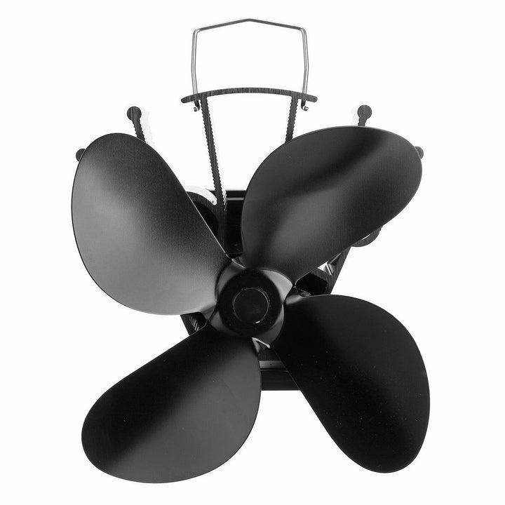 4/5 Blade Eco-friendly Stove Fan Low Noise Home Fireplace Fan Efficient Heat Distribution - MRSLM
