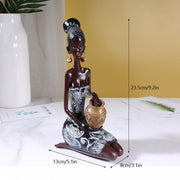 Retro African Resin Craft Ornament - MRSLM