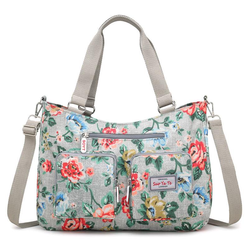 Printed canvas crossbody bag, view 11 - MRSLM
