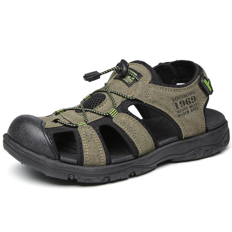 Men's suede platform sandals, view 9 - MRSLM