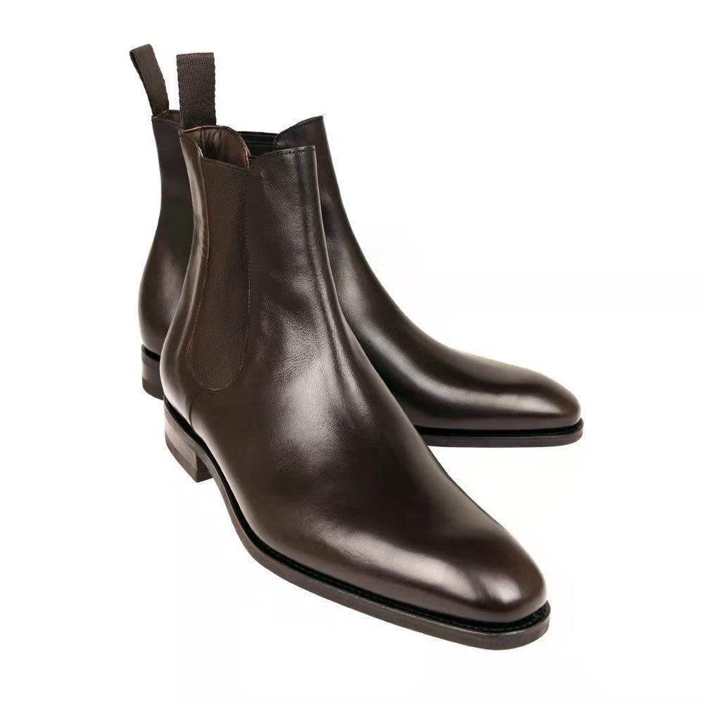 Fashion Simple Short-leg Men's Faux Leather Boots