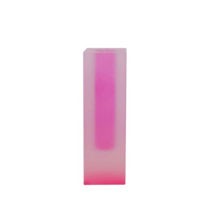 acrylic square column bubble vase, view 3 - MRSLM