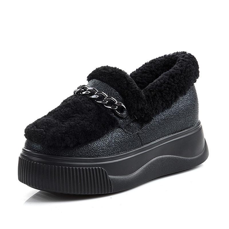Thick-soled Snow Boots Winter Sports Plus Velvet Warm Cotton Shoes