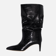pointed toe stiletto mid-top boots, view 10 - MRSLM