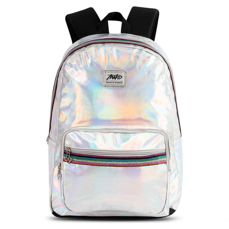 women's laser PU leather backpack, view 9 - MRSLM