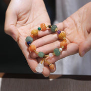 jade lotus bead bracelet, view 7 - MRSLM