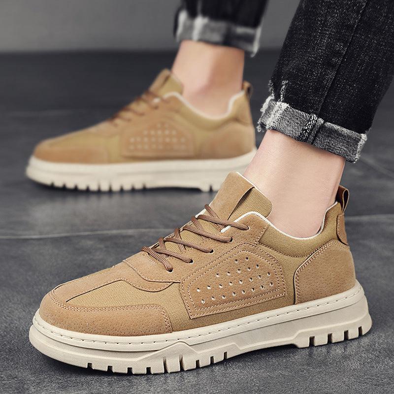 men's suede canvas casual shoes, view 3 - MRSLM