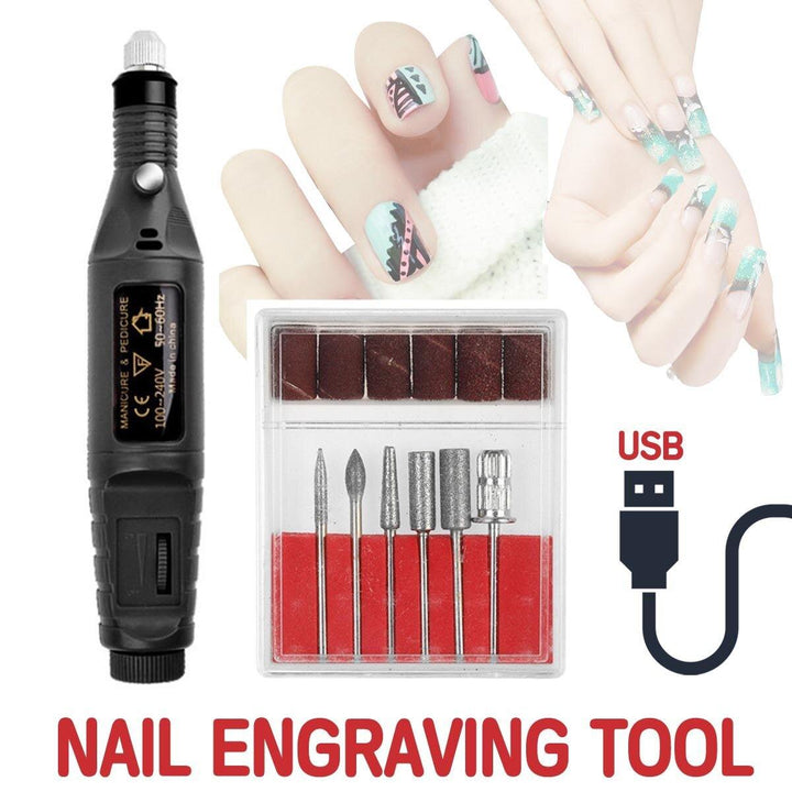Nail Tool USB Mini Electric Pen Type Manicure Polishing Machine - MRSLM