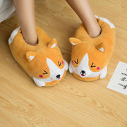 Cartoon koi dog plush slippers, view 2 - MRSLM