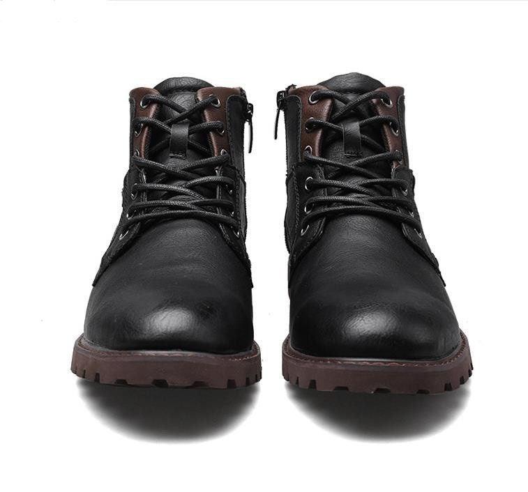 Men's zip-up PU work boots, view 6 - MRSLM