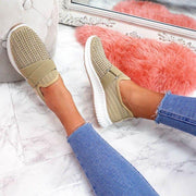women's rhinestone casual flat shoes, view 11 - MRSLM