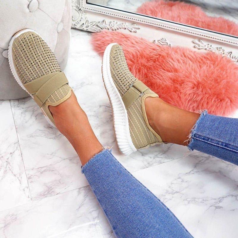 women's rhinestone casual flat shoes, view 11 - MRSLM