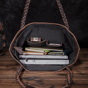 retro lychee leather shoulder bag, view 6 - MRSLM