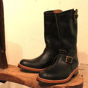 Flat-bottomed Wedge Mid-tube All-match Casual Fashion Men's Boots - MRSLM