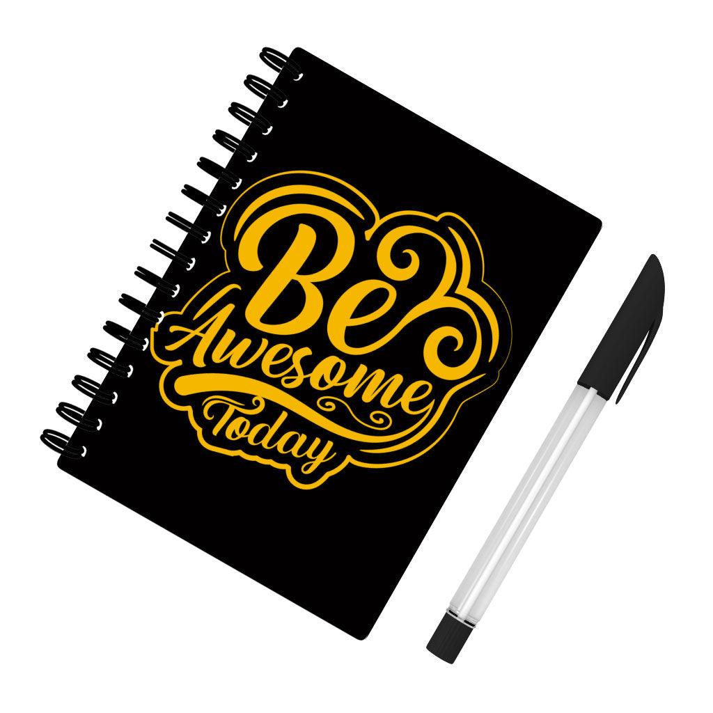 Be Awesome Today Spiral Notebook - Motivational Notebook - Cute Notebook - MRSLM